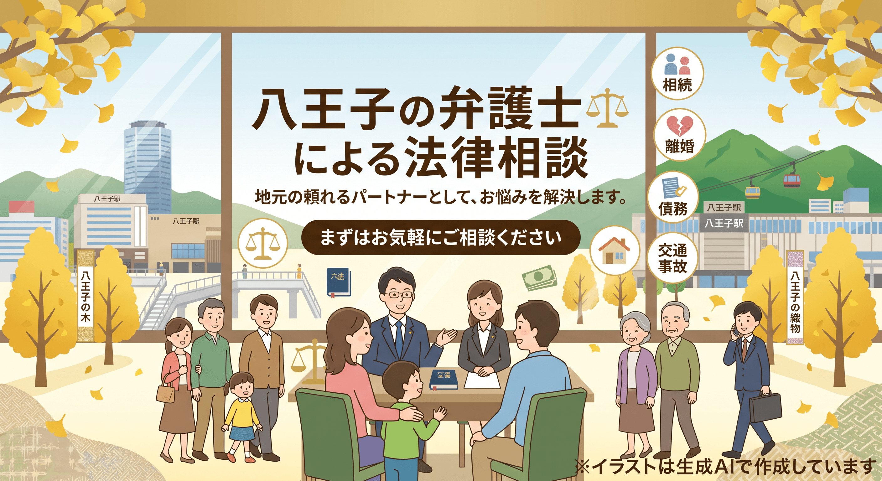 東京三弁護士会多摩支部地元弁護士紹介（八王子）